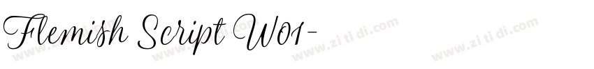 Flemish Script W01字体转换